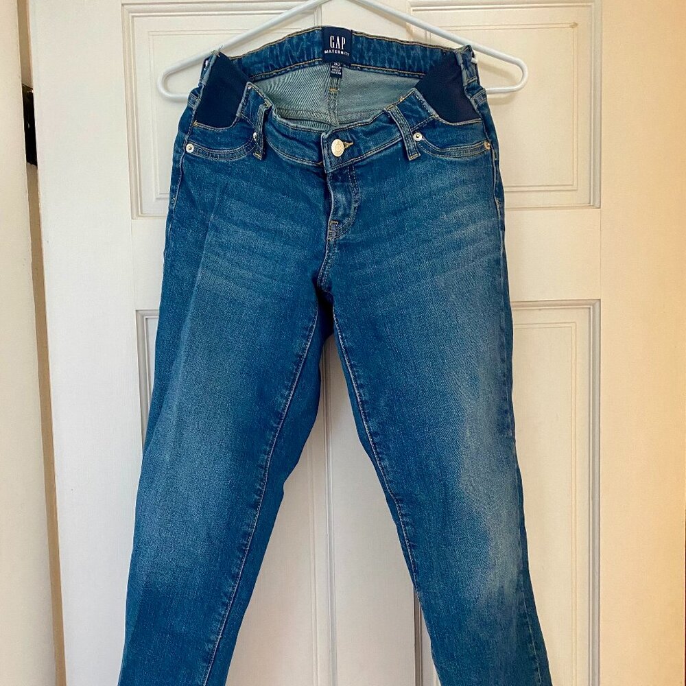 Gap Maternity Inset Panel Girlfriend Jeans